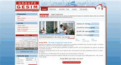 Desktop Screenshot of groupegesim.com
